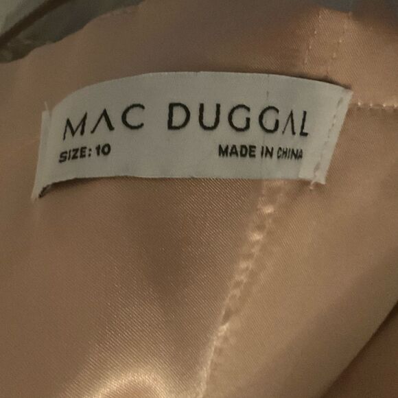 Mac Duggal 79317 Illusion Cap Sleeve A Line Gown Dress  10 - Picture 14 of 16